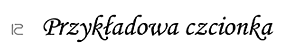 czcionka