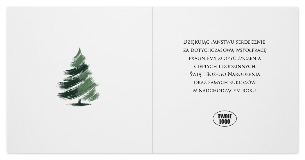 wzór środka kartek świątecznych